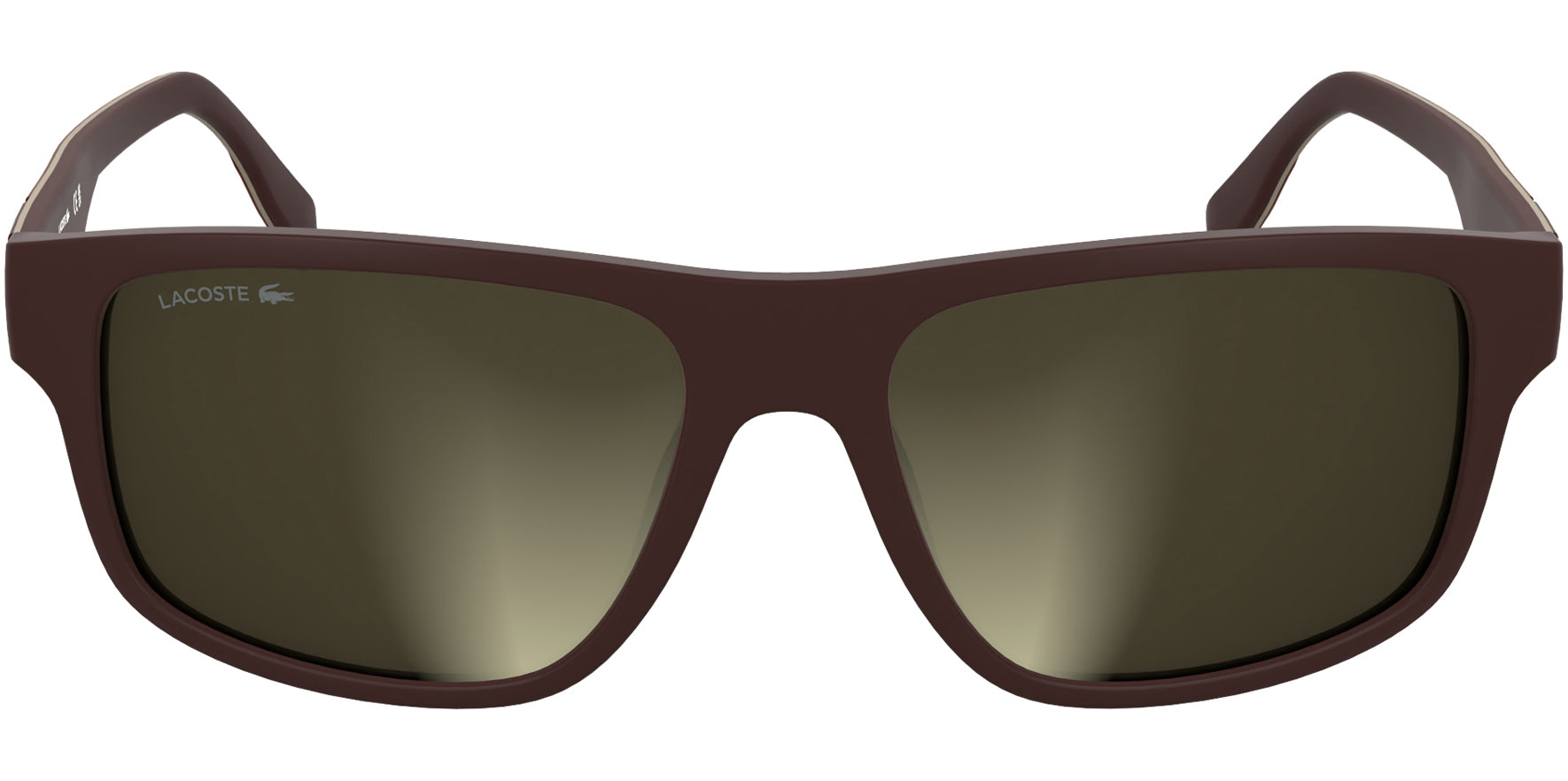 Lacoste Matte Burgundy Navigator w/ Mirror Lens