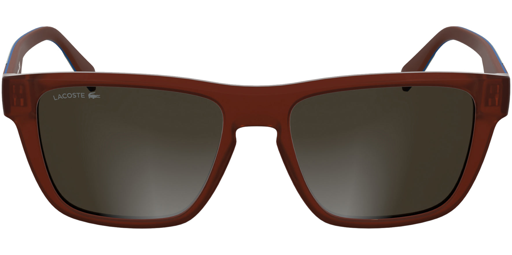 Lacoste Matte Red Soft Square w/ Mirror Lens