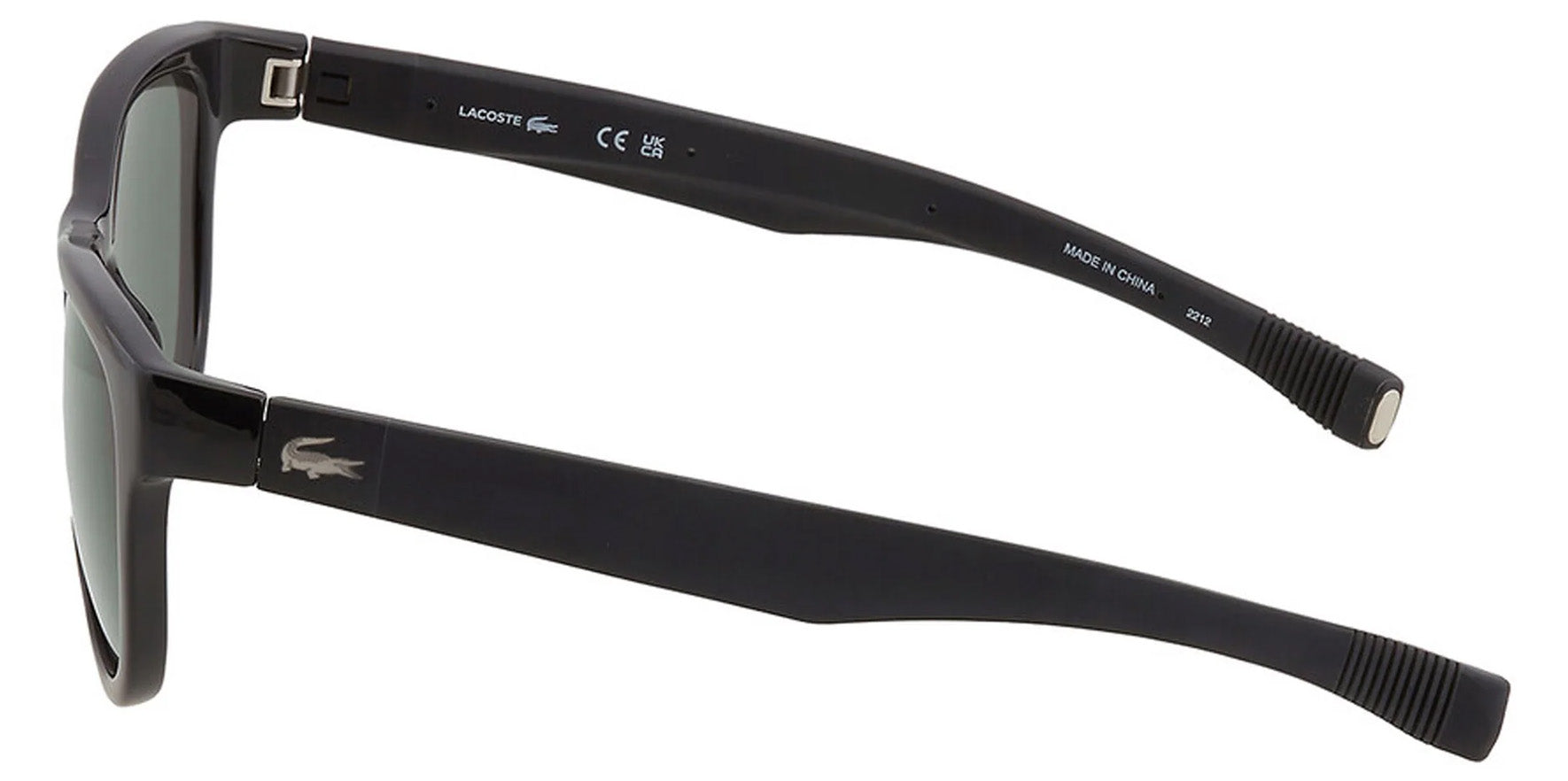 Lacoste Black Keyhole Bridge Soft Square w/ Extendible Magnetic Temples - Eyedictive