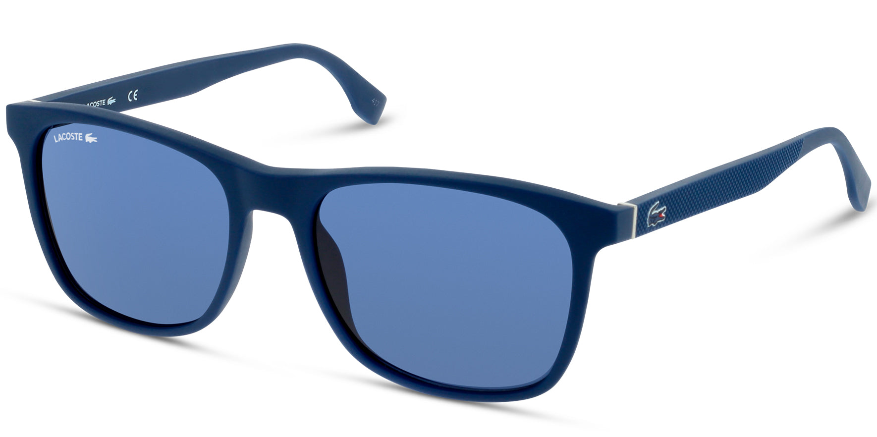 Lacoste Matte Blue Petite Pique Soft Square Classic - Eyedictive