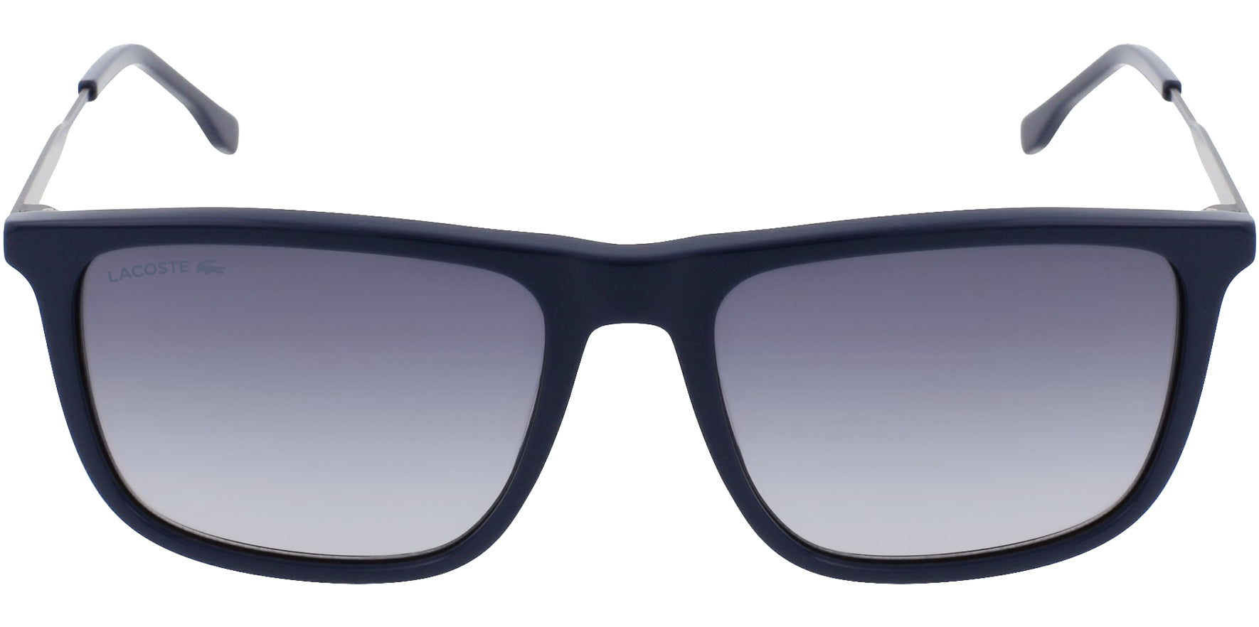 Lacoste Blue Flat Top Slim Square w/ Gradient Lens - Eyedictive