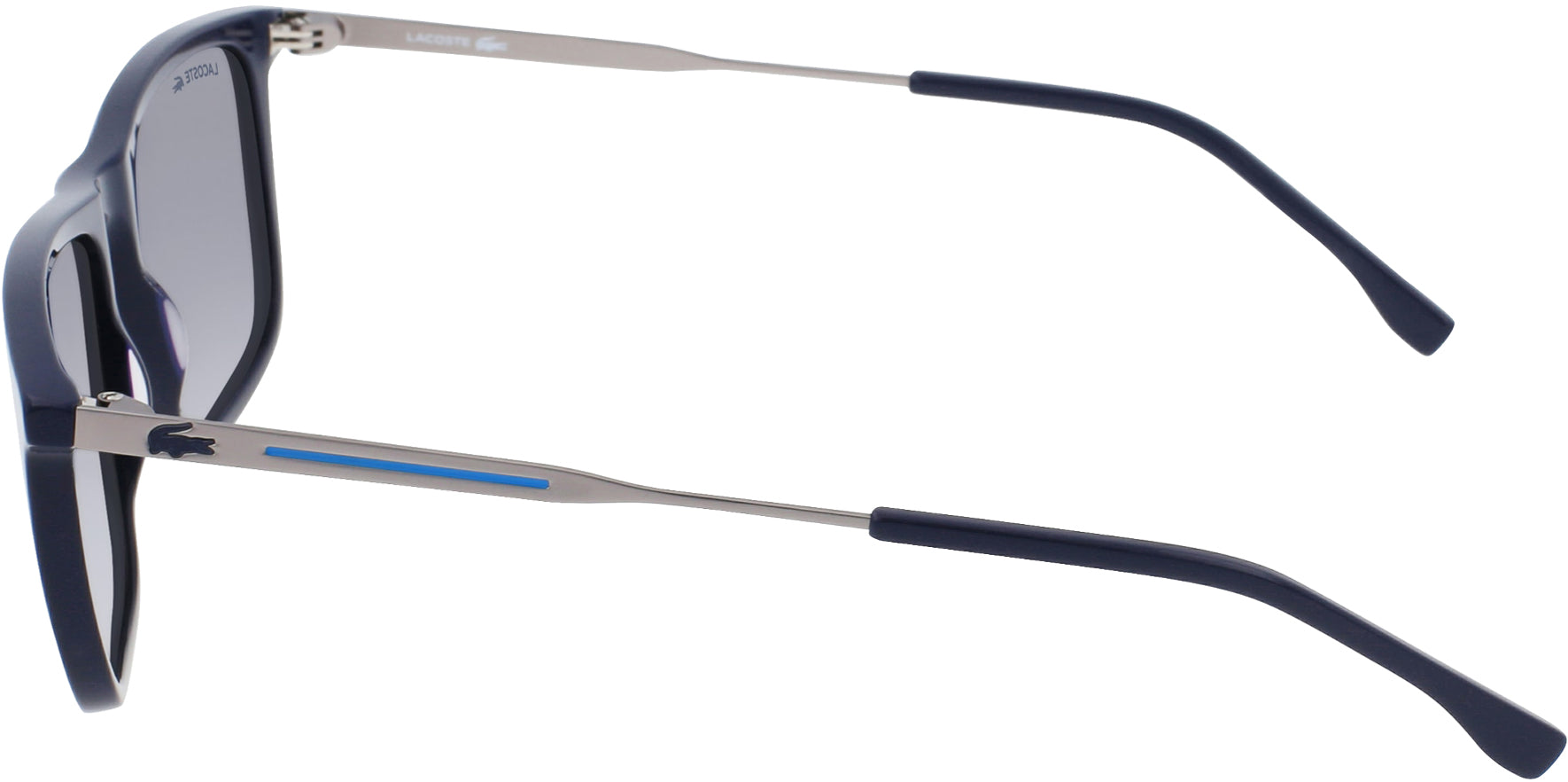 Lacoste Blue Flat Top Slim Square w/ Gradient Lens - Eyedictive