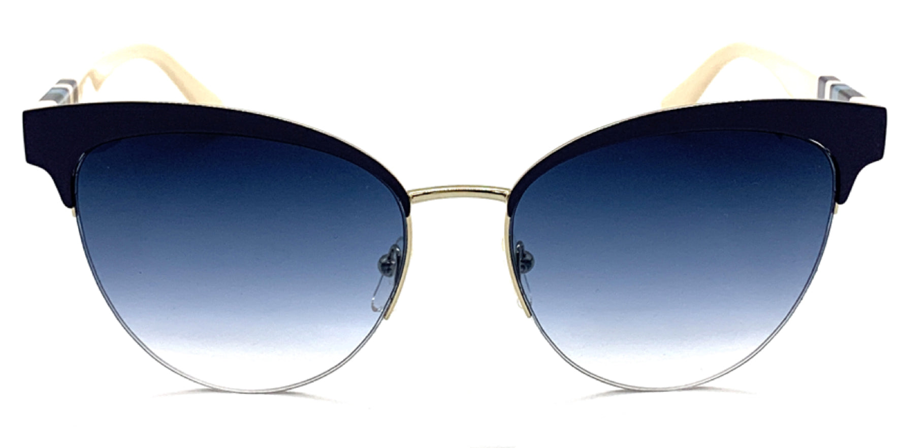 Longchamp Blue Semi-Rimless Cat Eye w/Gradient Lens - Eyedictive