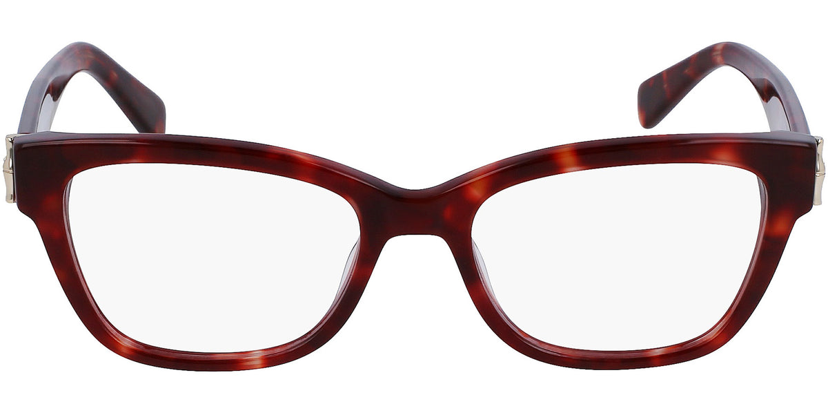 Longchamp Soft Square Eyeglasses w/ Hinge Stops