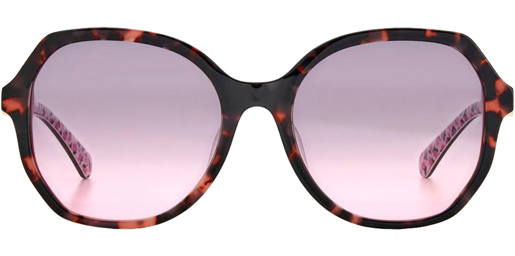 Kate Spade Lourdes Pink Havana Square Butterfly - Eyedictive