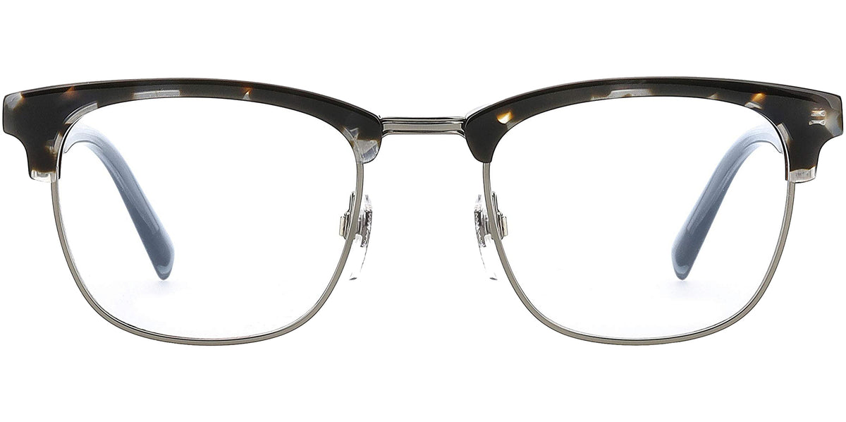 Levi's Soft Square Stainless Steel Brow-Line Eyeglasses