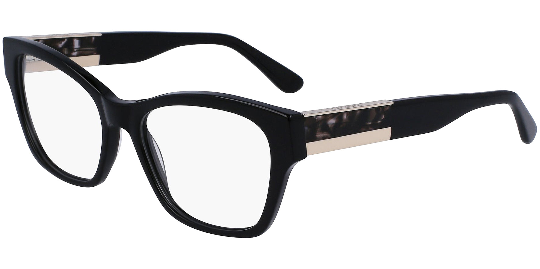 Lacoste Black Squared Cat-Eye Eyeglass Frames