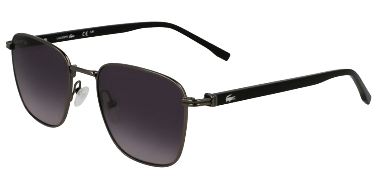 Lacoste Gunmetal Square w/ Adjustable Nose Pads