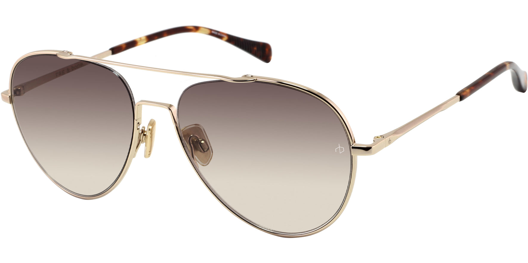 Rag & Bone Light Gold-Tone Aviator - Eyedictive