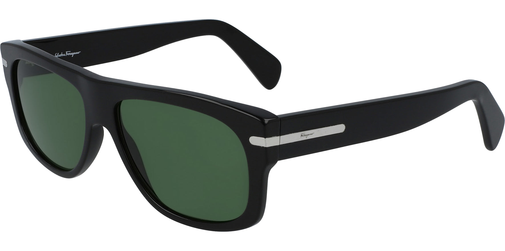 Salvatore Ferragamo Black Rectangle - Eyedictive