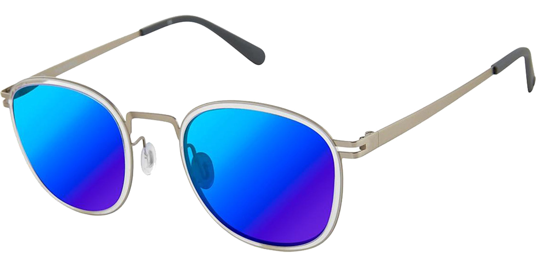 Sperry Exeter Polarized Crystal/Silver-Tone Round - Eyedictive