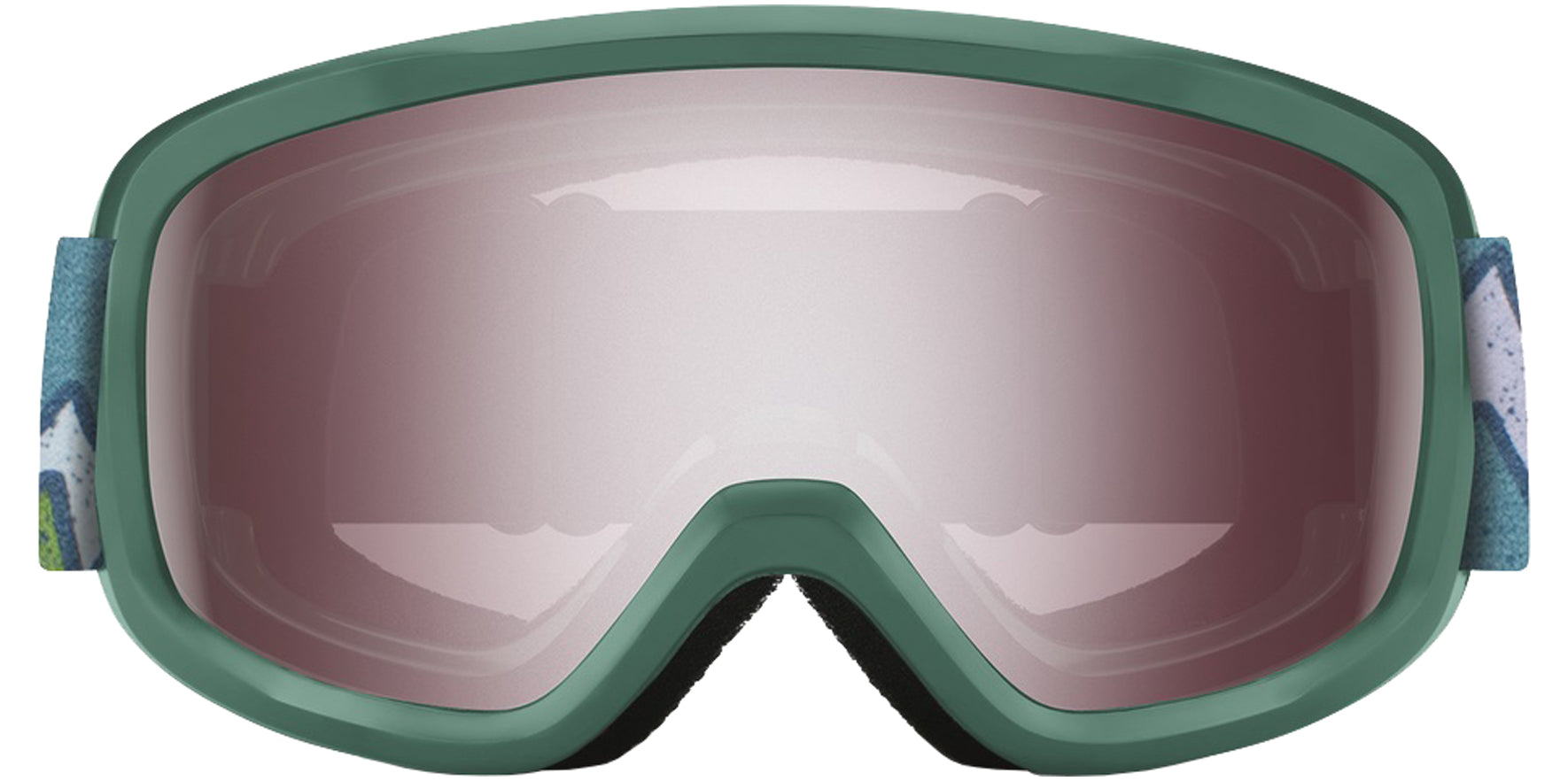 Smith Optics Snowday Youth Fit Alpine Green OTG Snow Goggles w/ Carbonic-x Lens