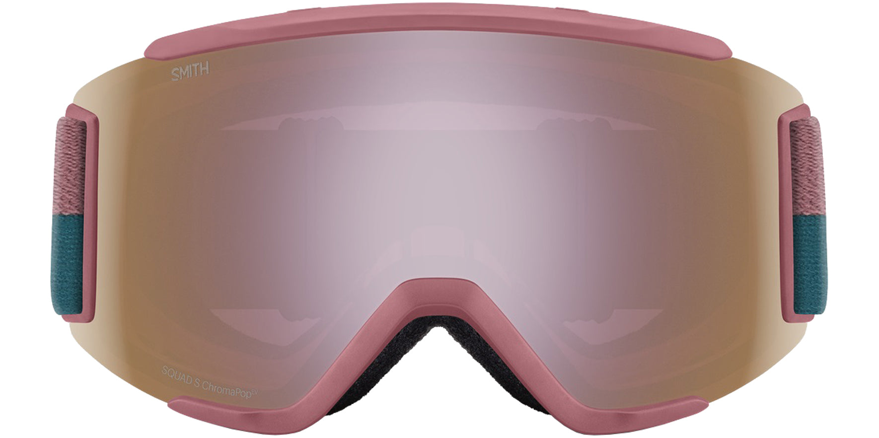 Smith Optics Squad S ChromaPop Chalk Rose Split Shield Goggles