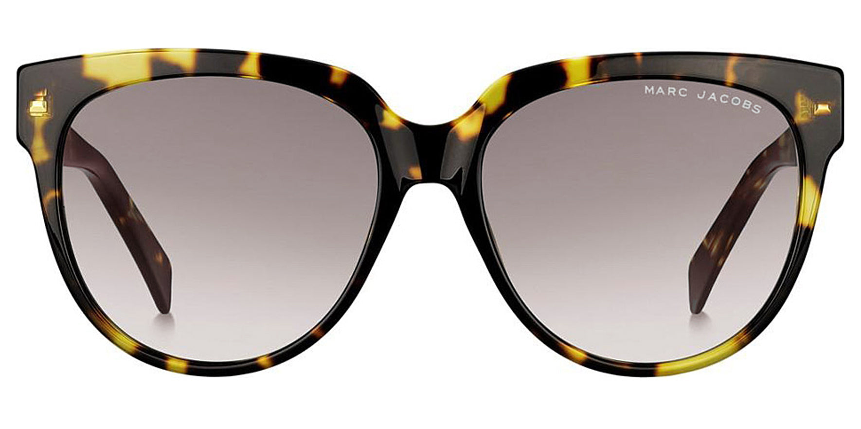 Marc Jacobs Dark Havana Rounded Sunglasses w/ Gradient Lens