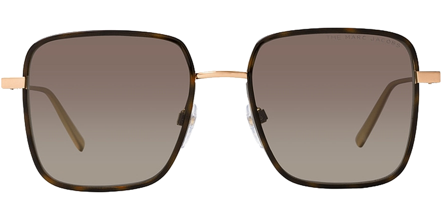 Marc Jacobs Havana Gold-Tone Square w/ Gradient Lens