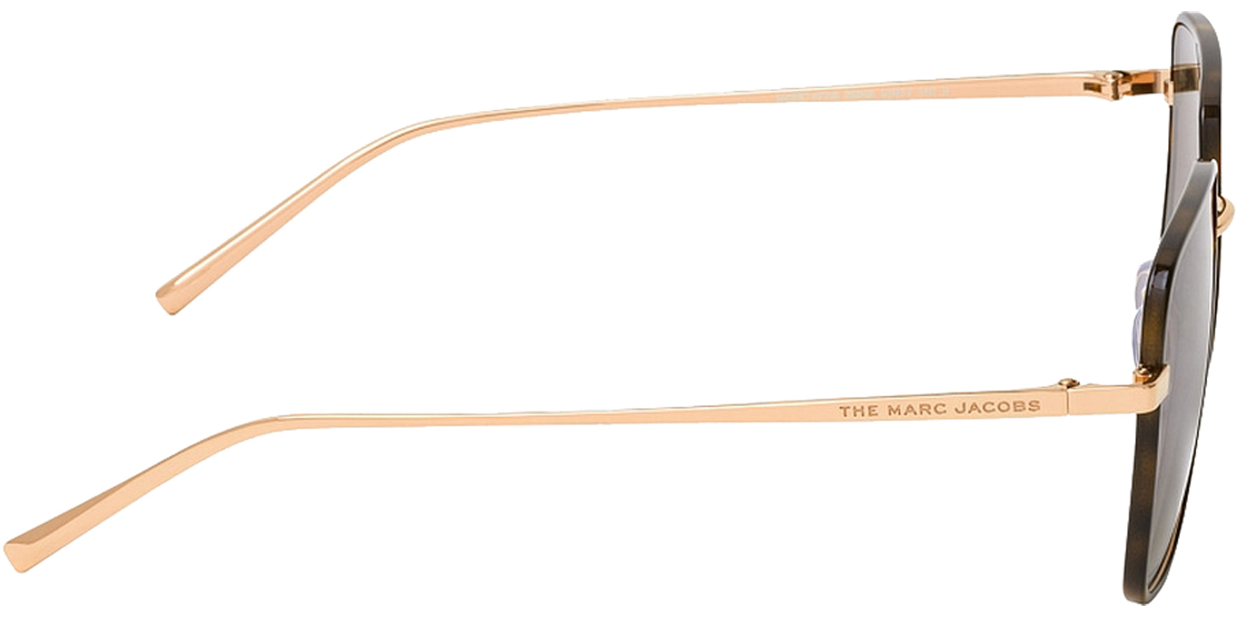 Marc Jacobs Havana Gold-Tone Square w/ Gradient Lens