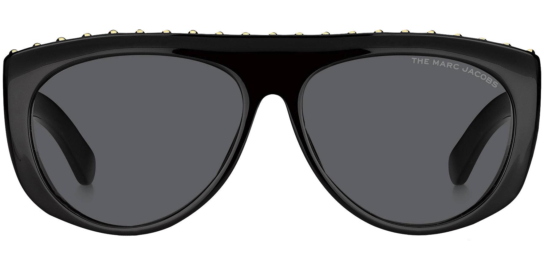 The Marc Jacobs Black Stylized Pilot Sunglasses - Eyedictive