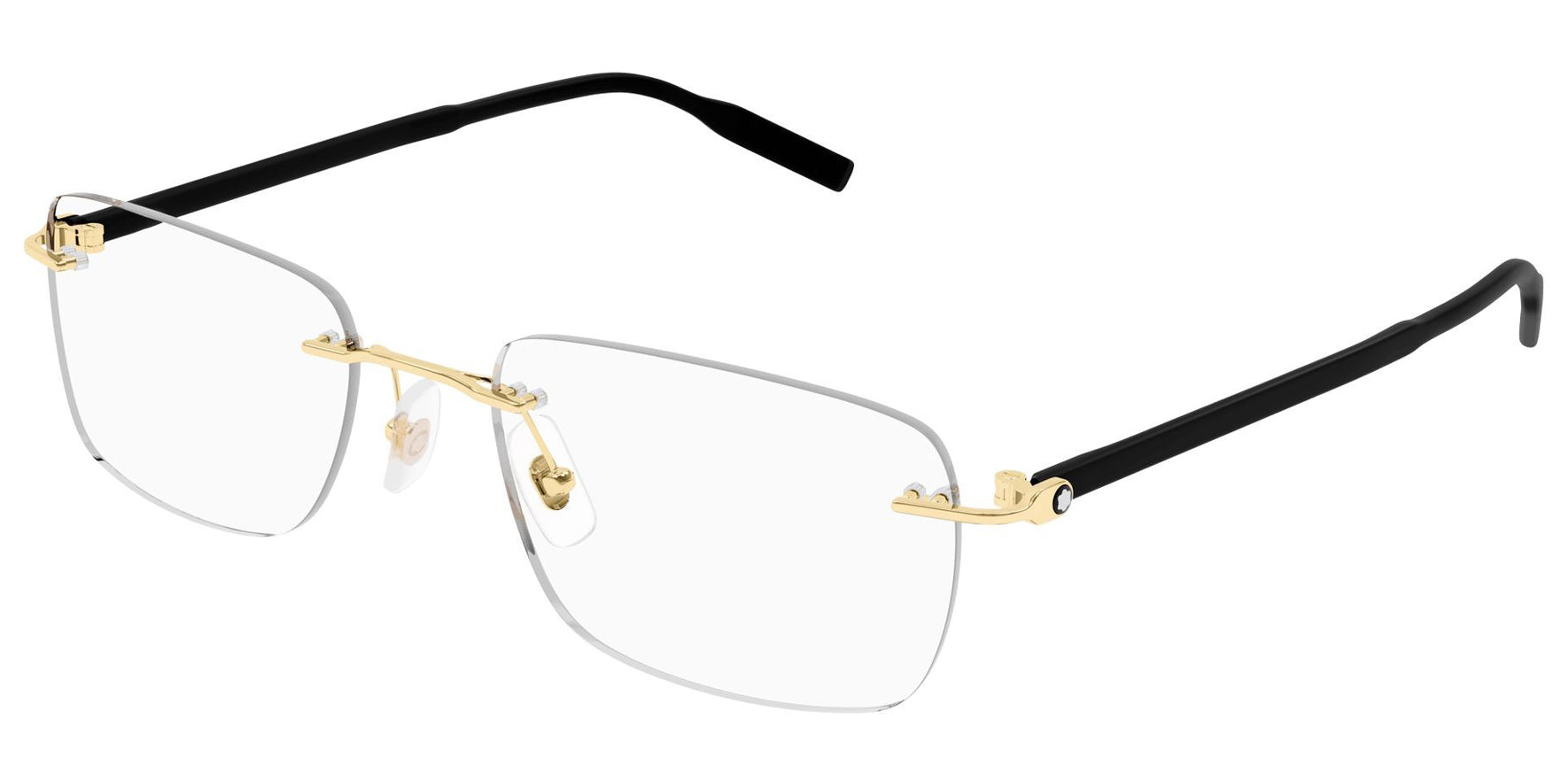 Montblanc Rimless Rectangular Eyeglasses