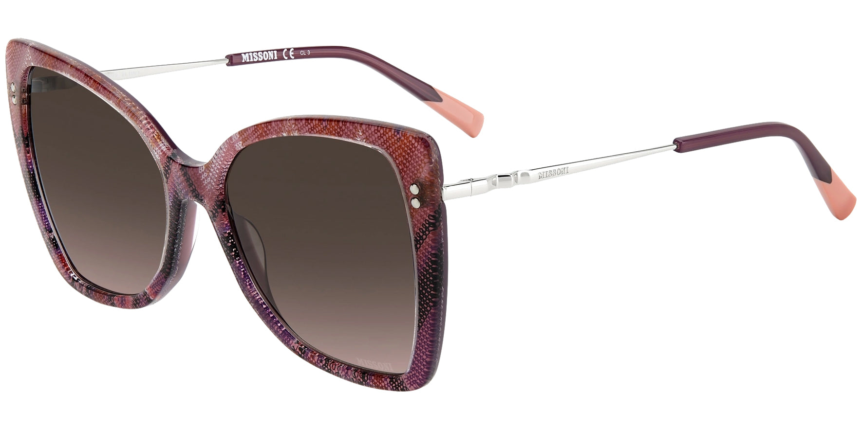 Missoni Fabric Embedded Cat Eye/Butterfly w/ Gradient Lens - Eyedictive