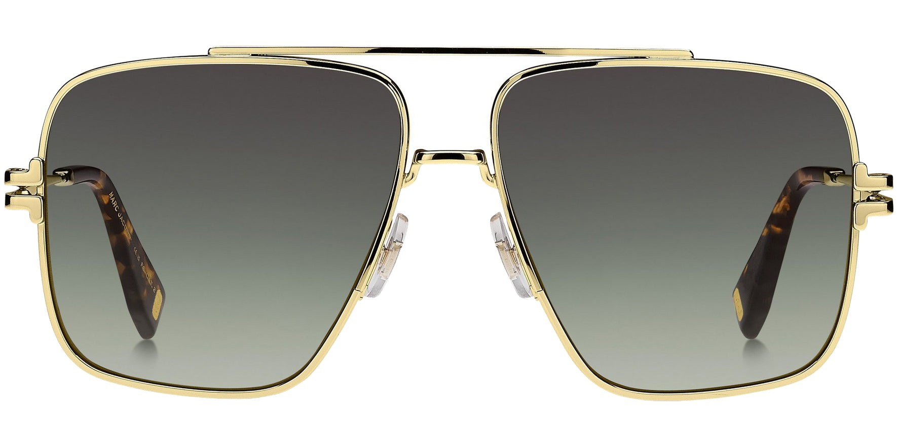 Marc Jacobs Gold-Tone/Havana Navigator w/ Detachable Chain