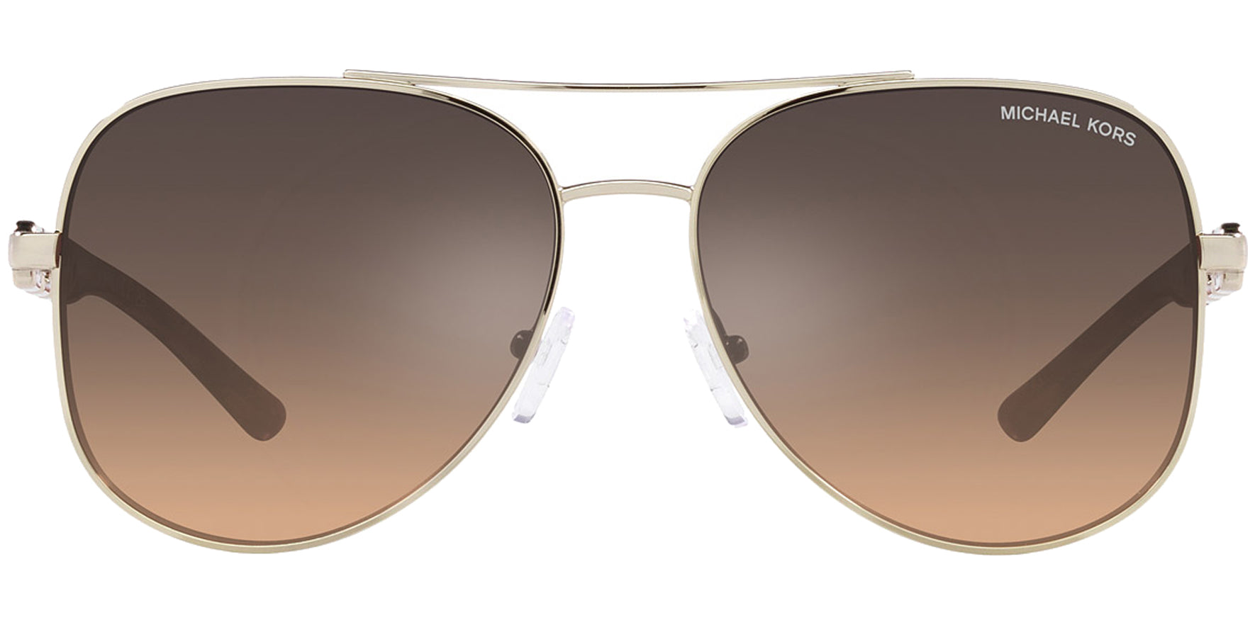 Michael Kors Chianti Gold-Tone Double Gradient Aviator - Eyedictive