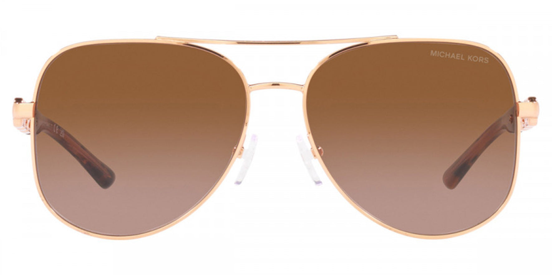 Michael Kors Chianti Rose Gold-Tone Aviator w/ Gradient Lens