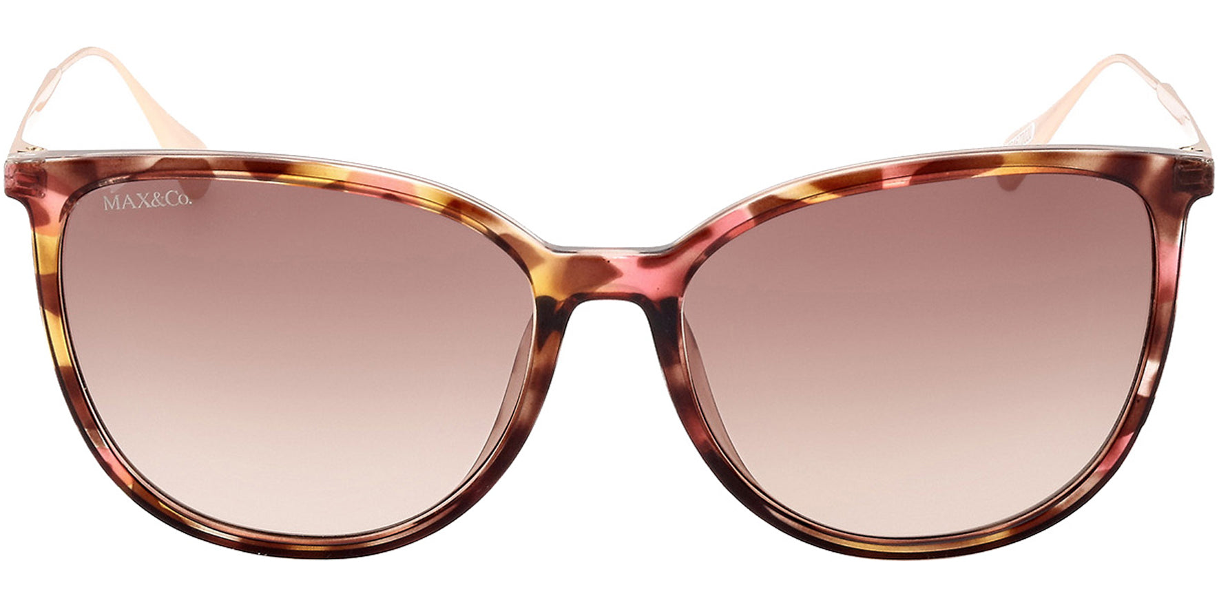 Max & Co Transparent Tortoise Cat-Eye w/ Gradient Lens