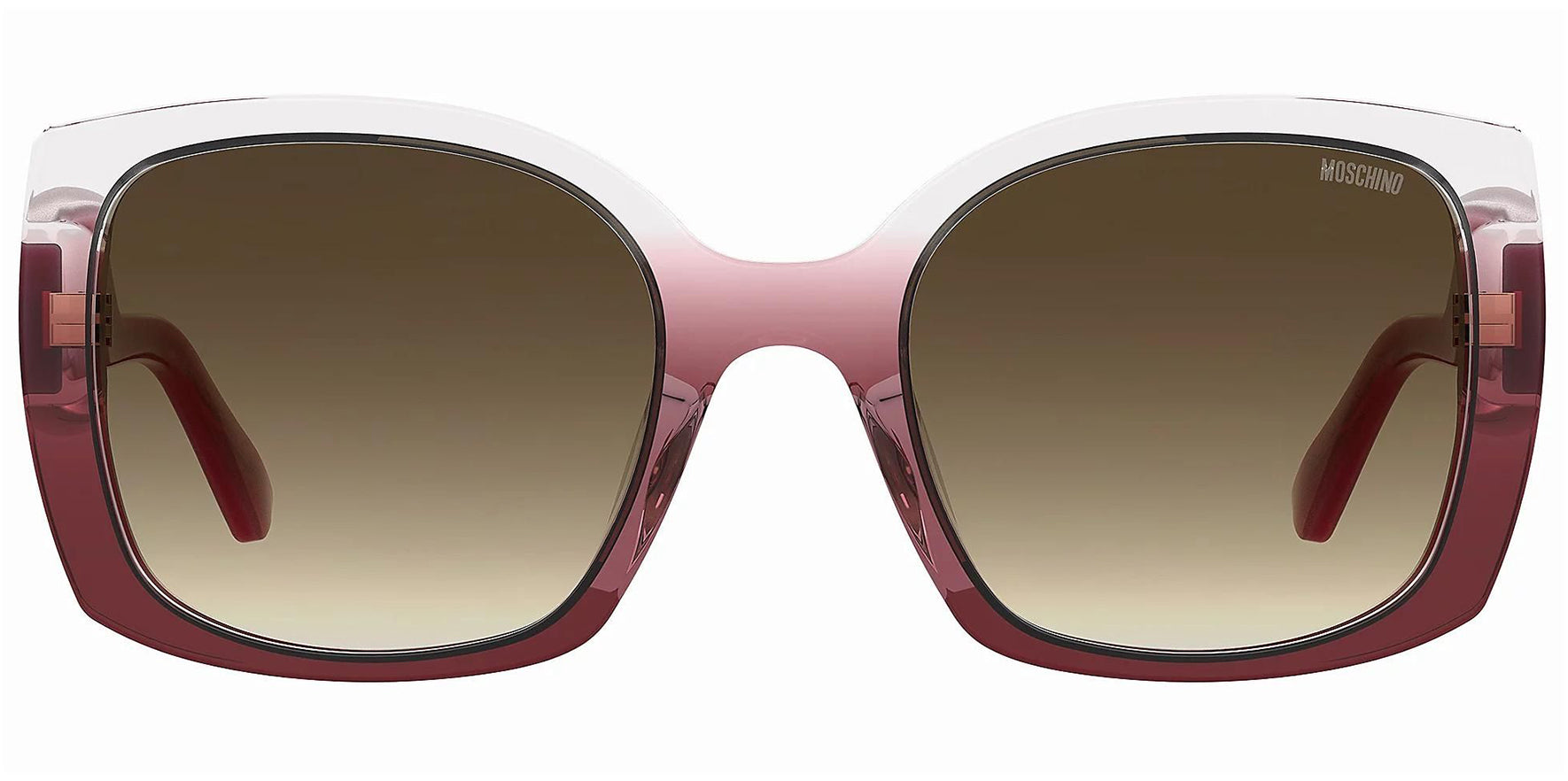 Moschino Crystal/Red Chunky Square w/ Gradient Lens - Eyedictive