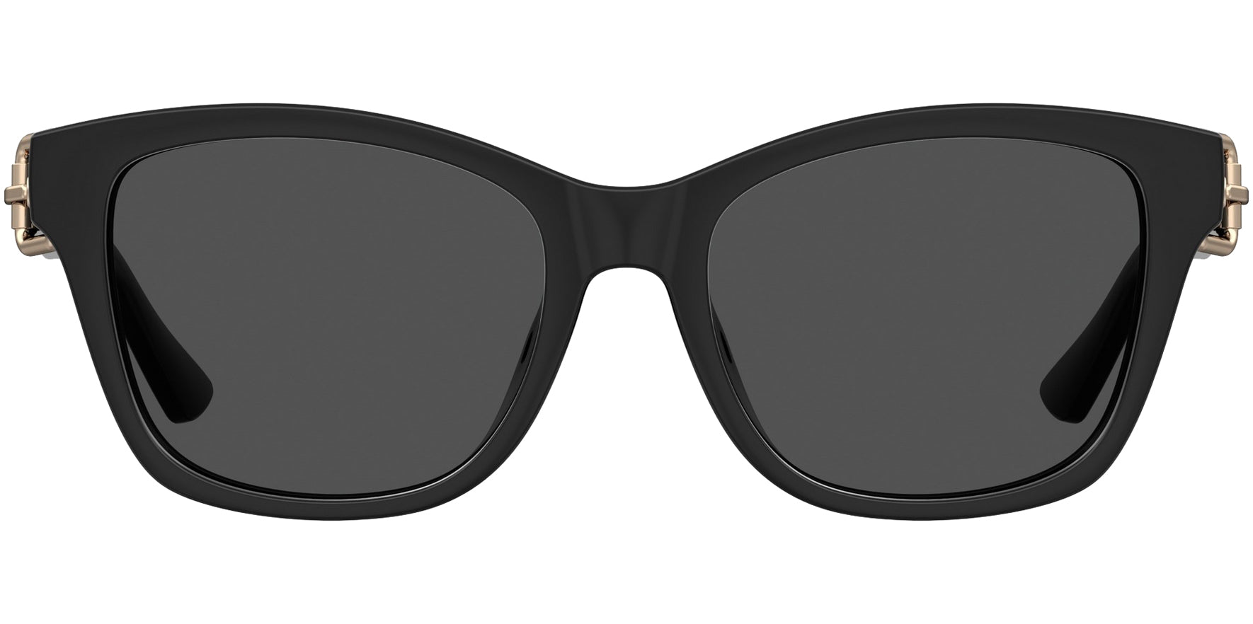 Moschino Black Squared Cat Eye w/ Buckle Temples