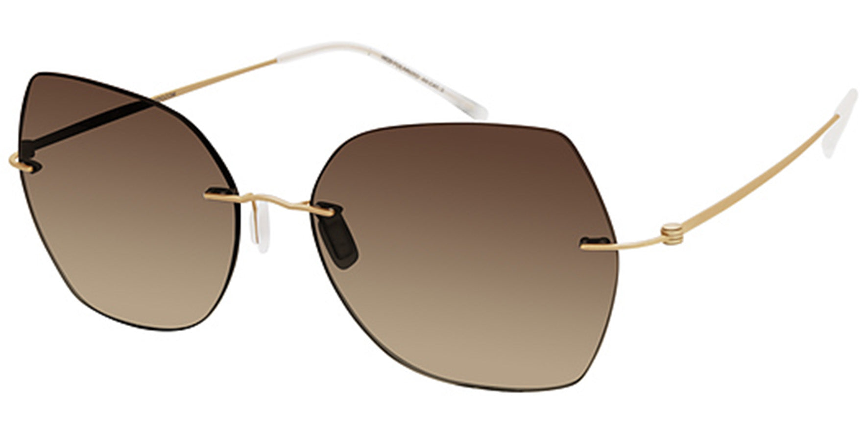 MODO Polarized Titanium Ultra-Slim Rimless Geometric Cat-Eye