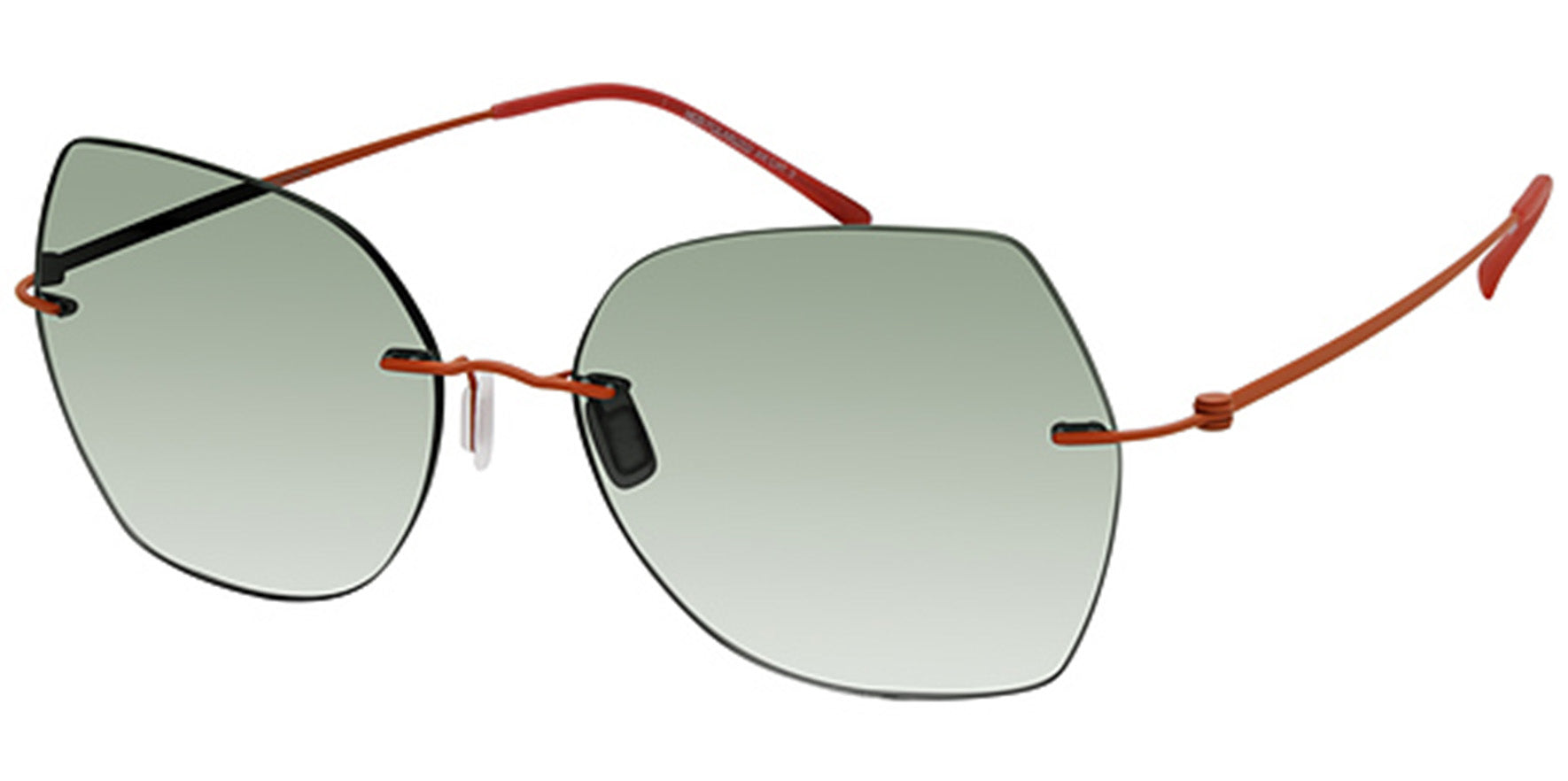 MODO Polarized Titanium Ultra-Slim Rimless Geometric Cat-Eye