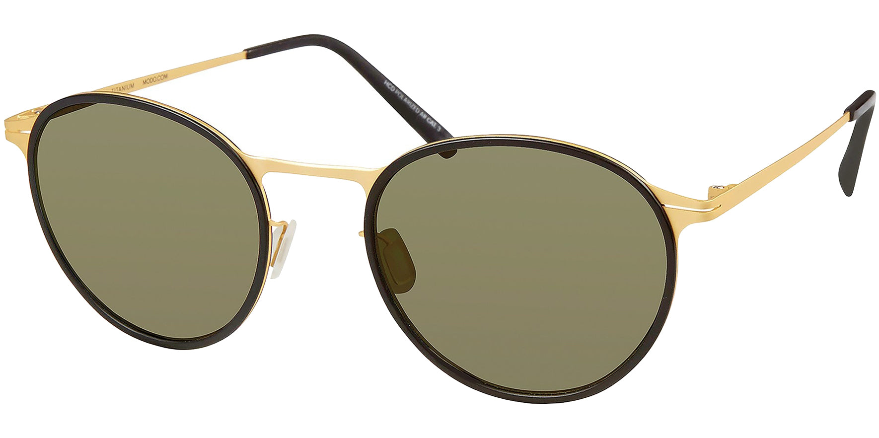 Modo Polarized Round Titanium w/ Adjustable Nose Pads