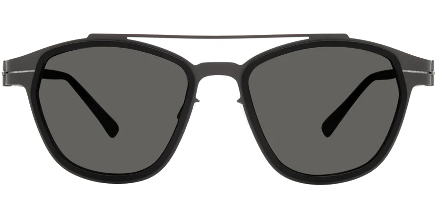 Modo Thin Titanium Black Gun Aviator w/ HCD Lens