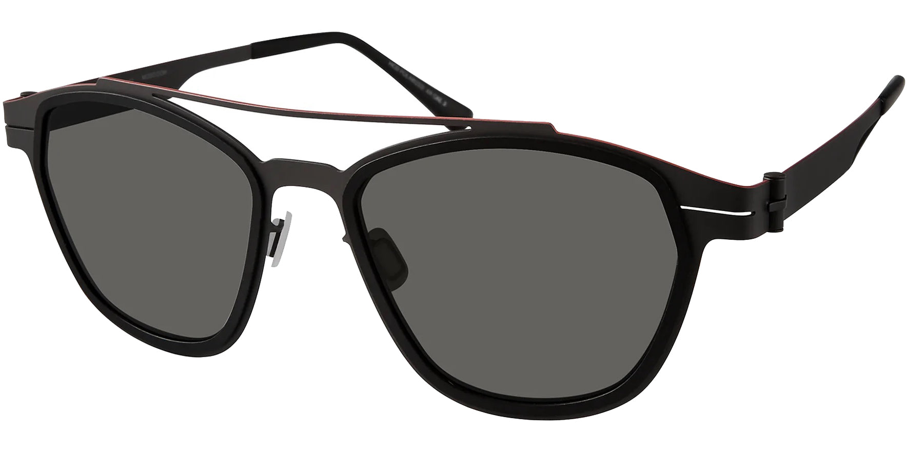 Modo Thin Titanium Black Gun Aviator w/ HCD Lens