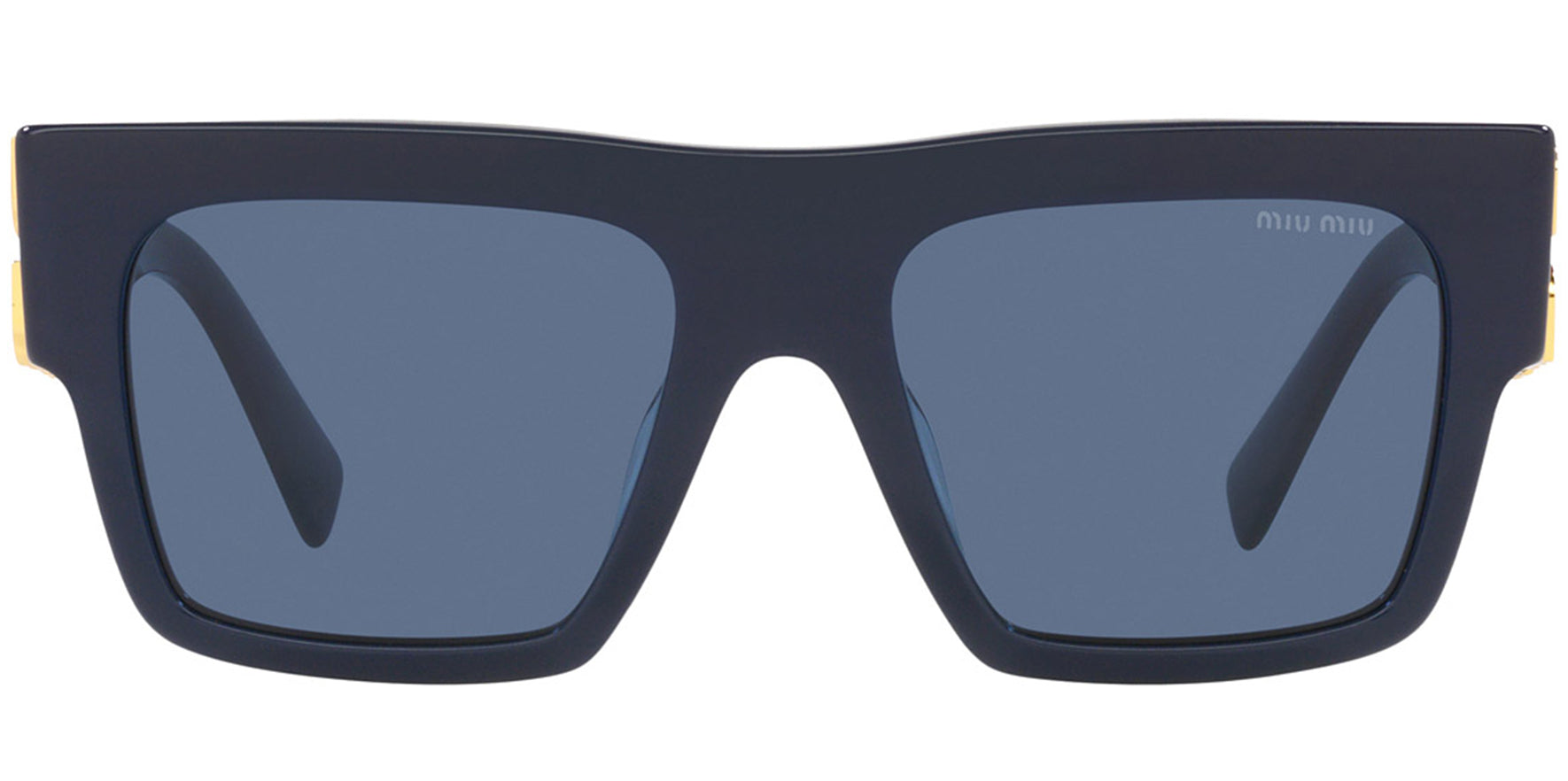 Miu Miu Glimpse Blue Stylized Flat Top Square - Eyedictive