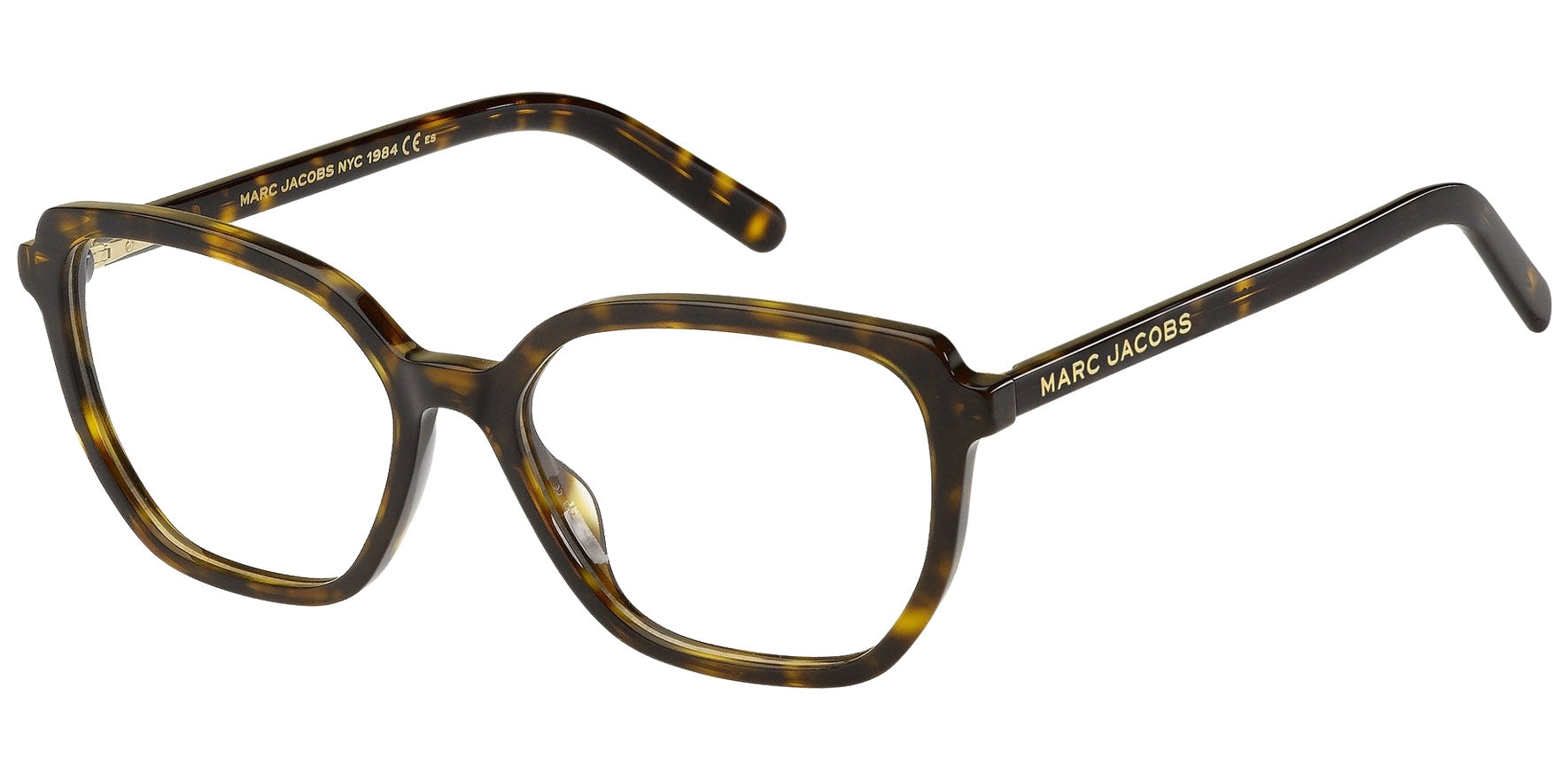 Marc Jacobs Geometric Square Eyeglasses w/ Flex Hinges