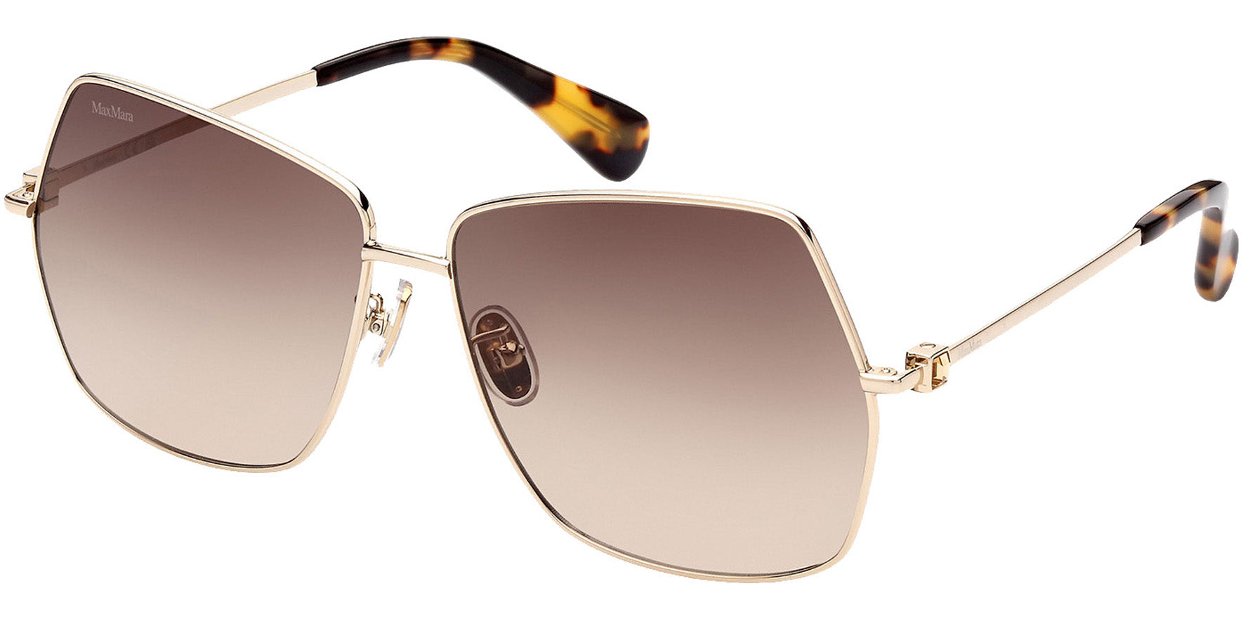 Max Mara Jewel Oversized Geometric Square w/ Gradient Lens