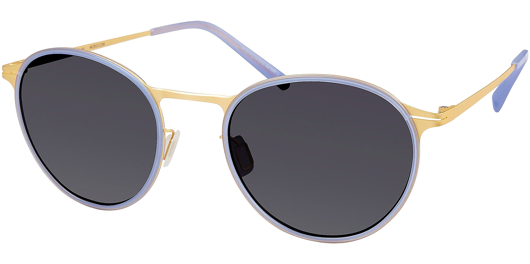 Modo Polarized Round Titanium w/ Adjustable Nose Pads
