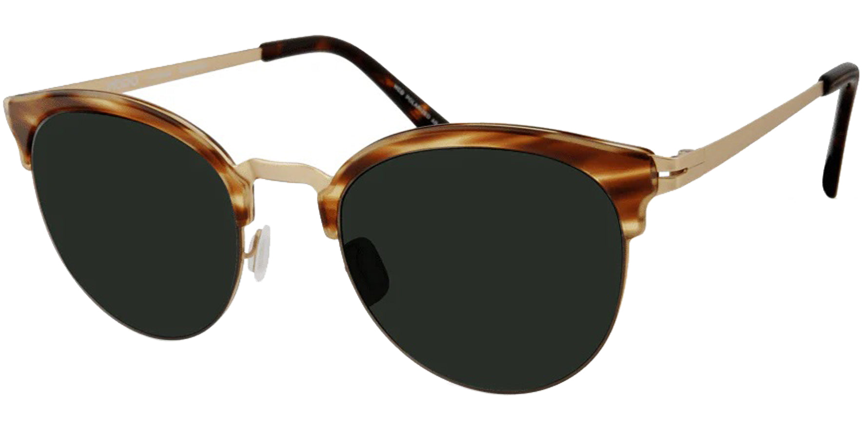 Modo Polarized Titanium Round Browline