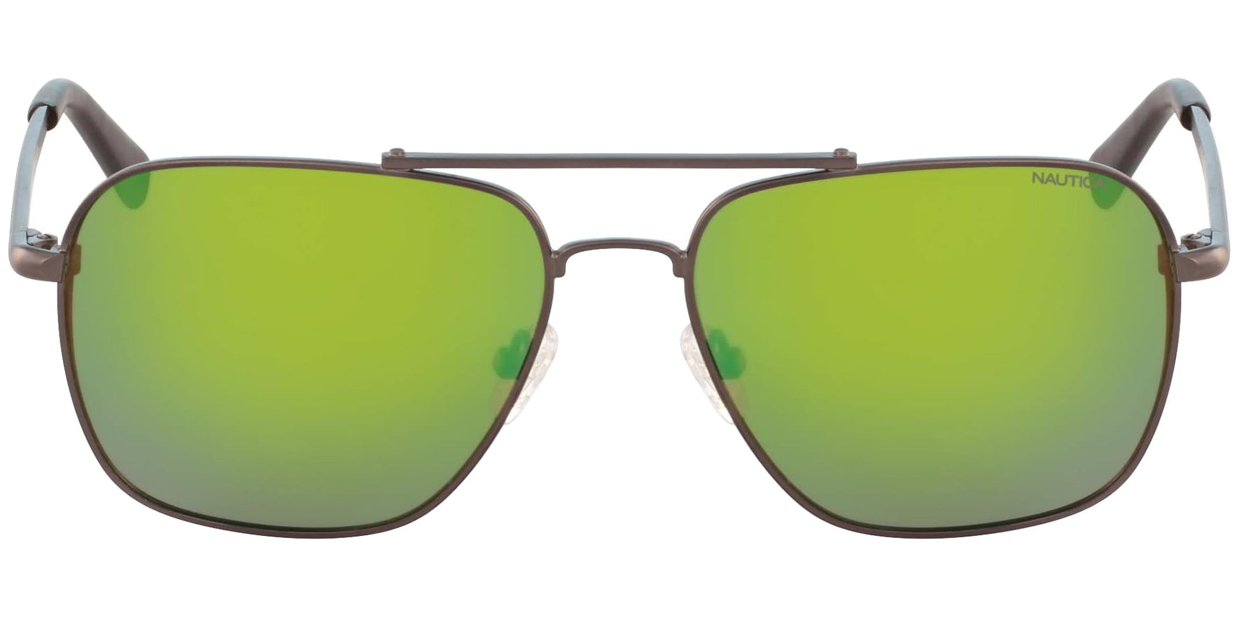 Nautica Polarized Square Aviator w/ Mirror Lens