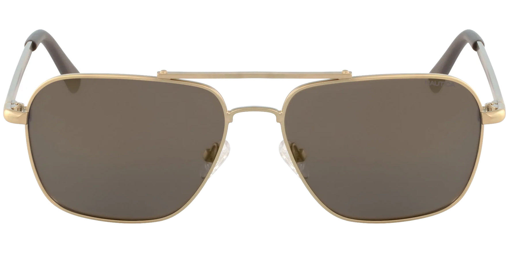 Nautica Polarized Square Aviator w/ Mirror Lens