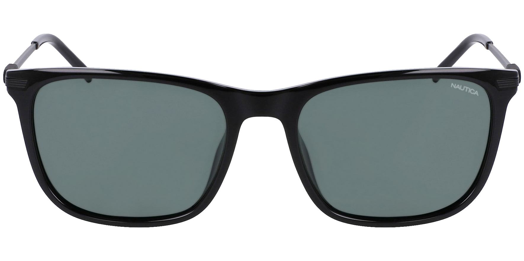 Nautica Polarized Black Thin Temple Soft Square - Eyedictive