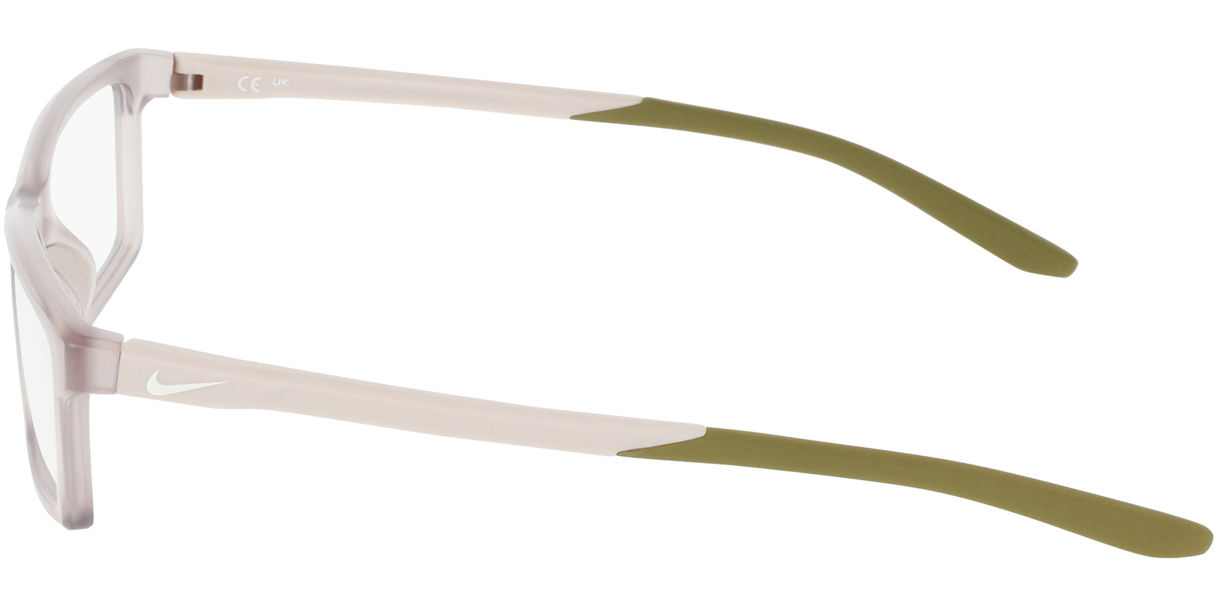 Nike Optical Rectangle Eyeglasses w/ Rubber Inlay