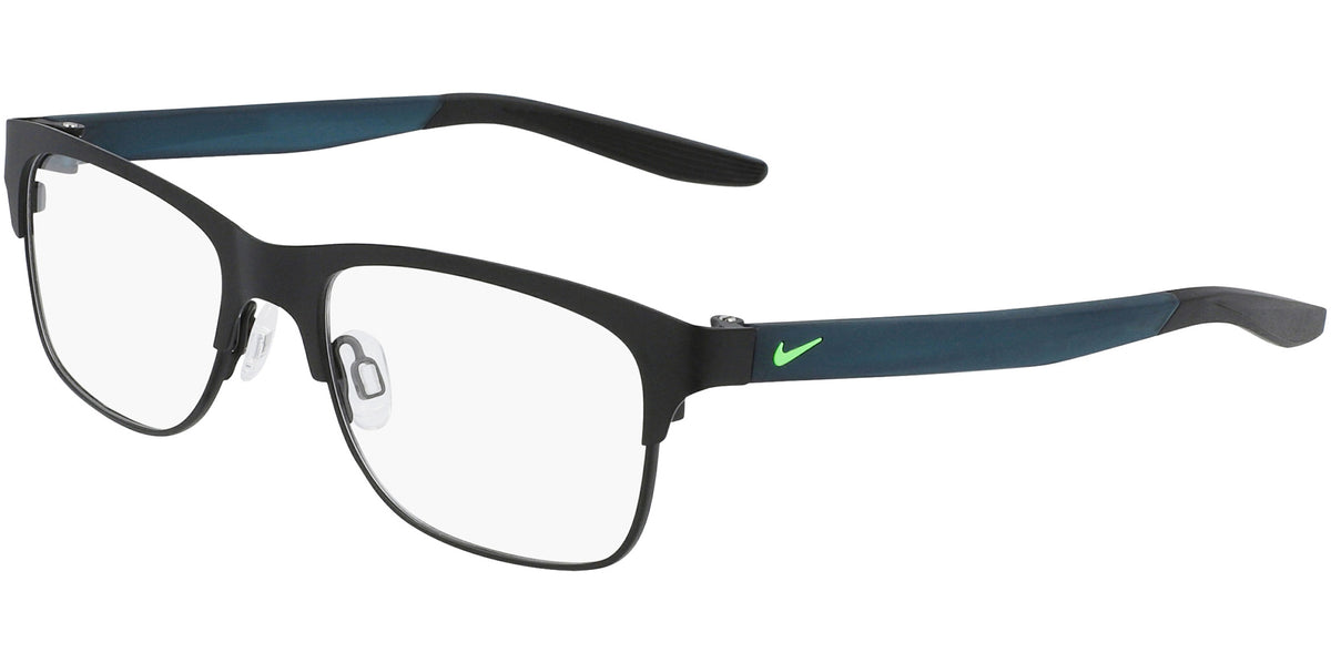 Nike Optical Brow Line Square Eyeglasses w/ Coated Temple Tips