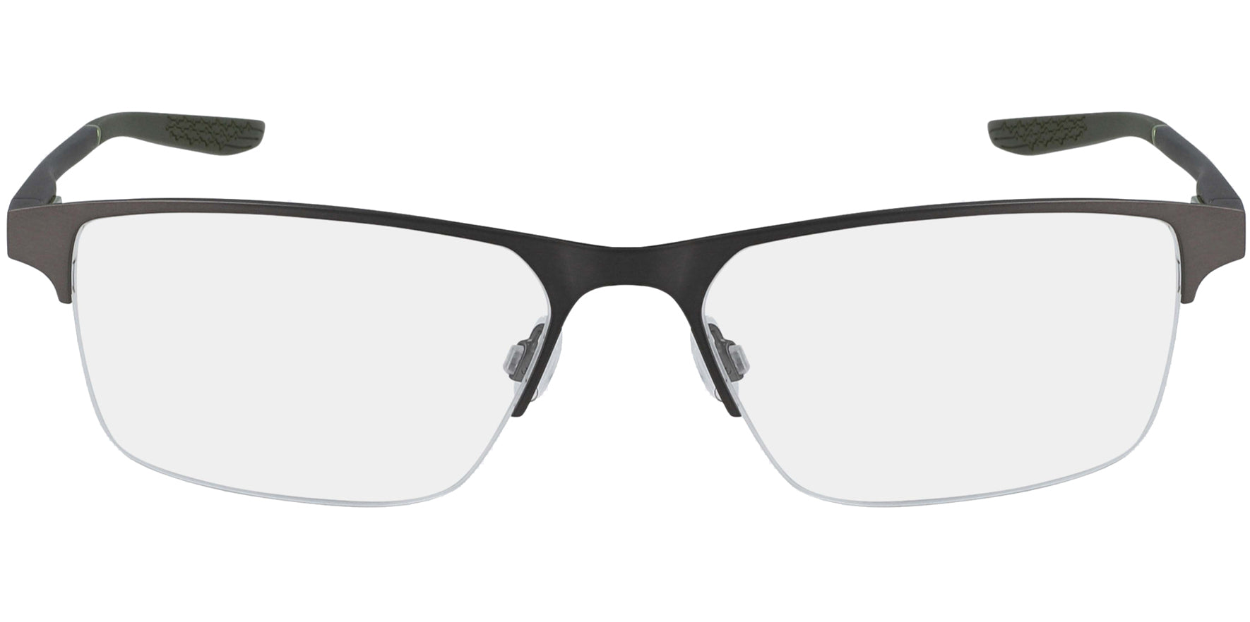 Nike Optical Semi-Rimless Rectangle Browline Eyeglass Frames