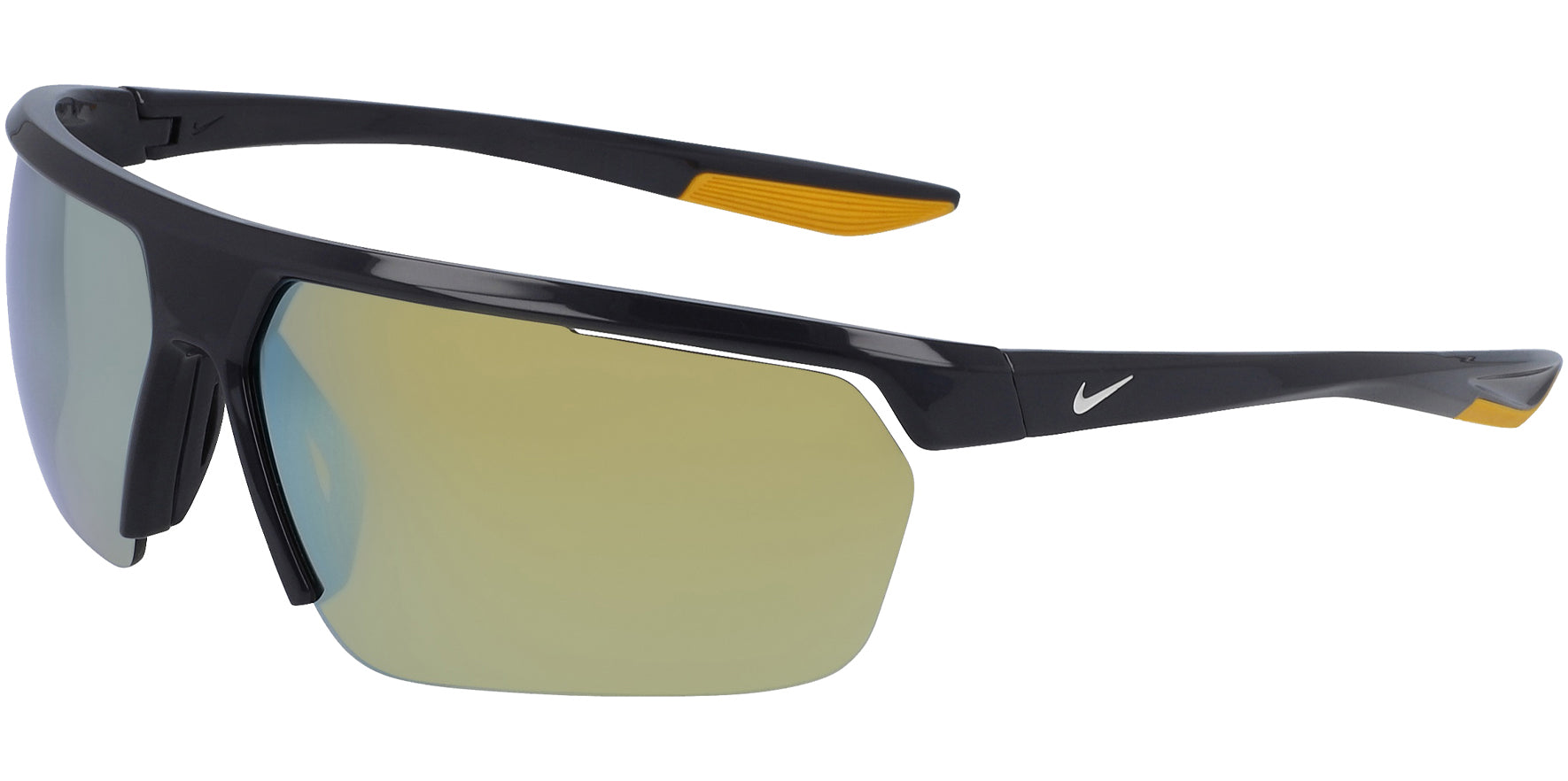 Nike Gale Force Semi-Rimless Sport Wrap w/ Mirror Lens
