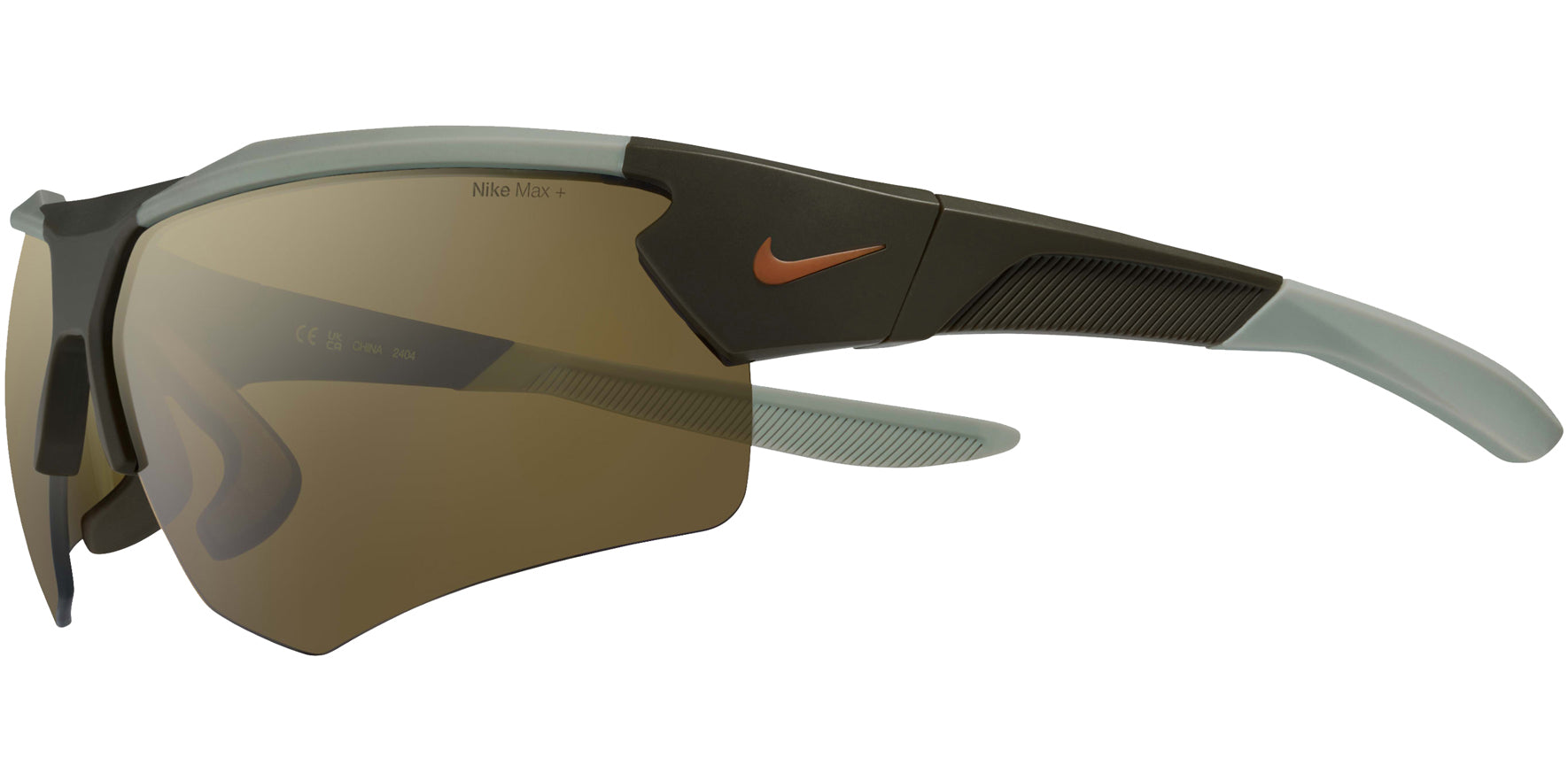 Nike Cloak Duo E Semi-Rimless Sport Wrap w/ Max + Lens