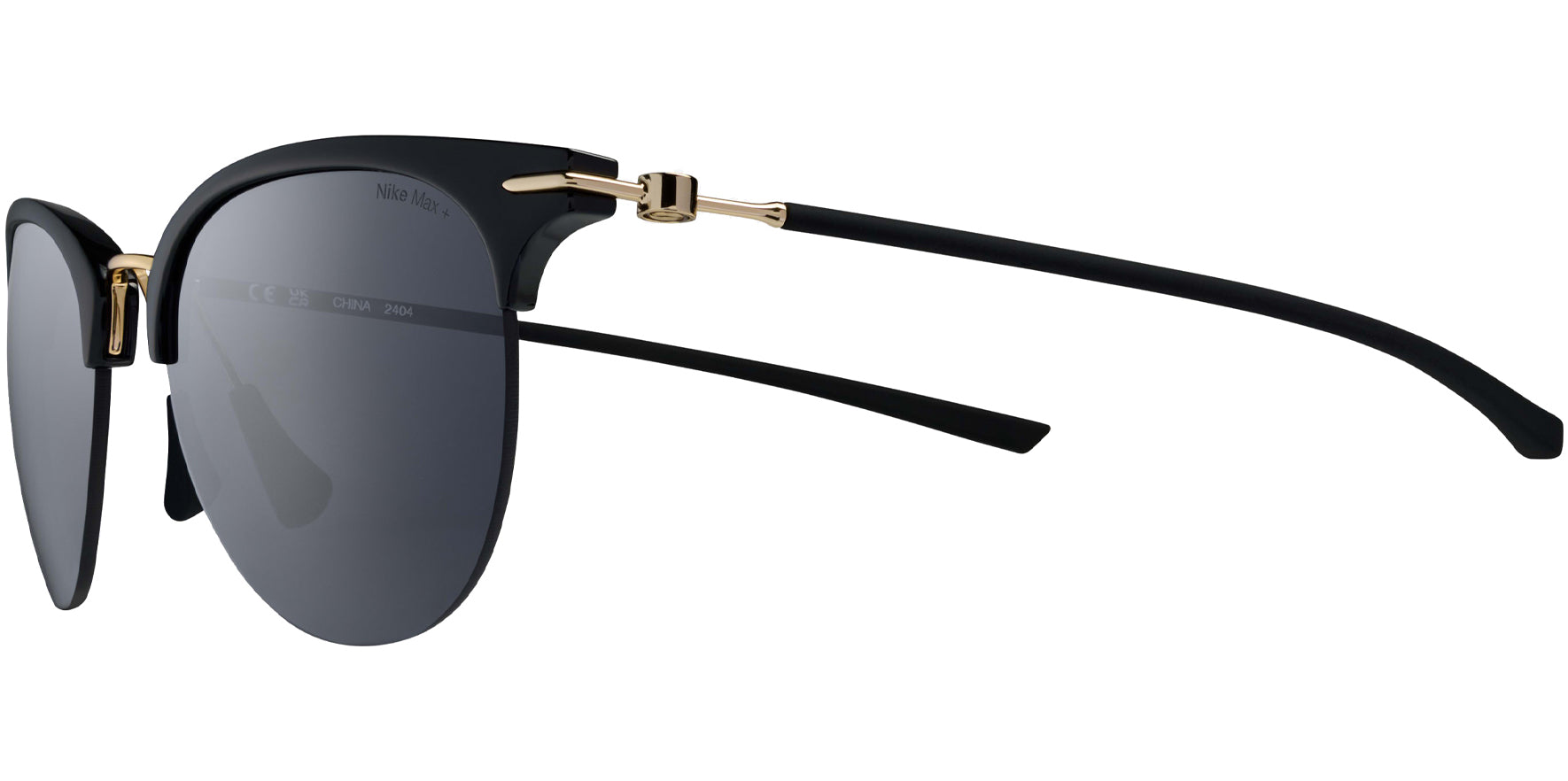 Nike Divot Semi-Rimless Browline Oval w/ Slim Temples