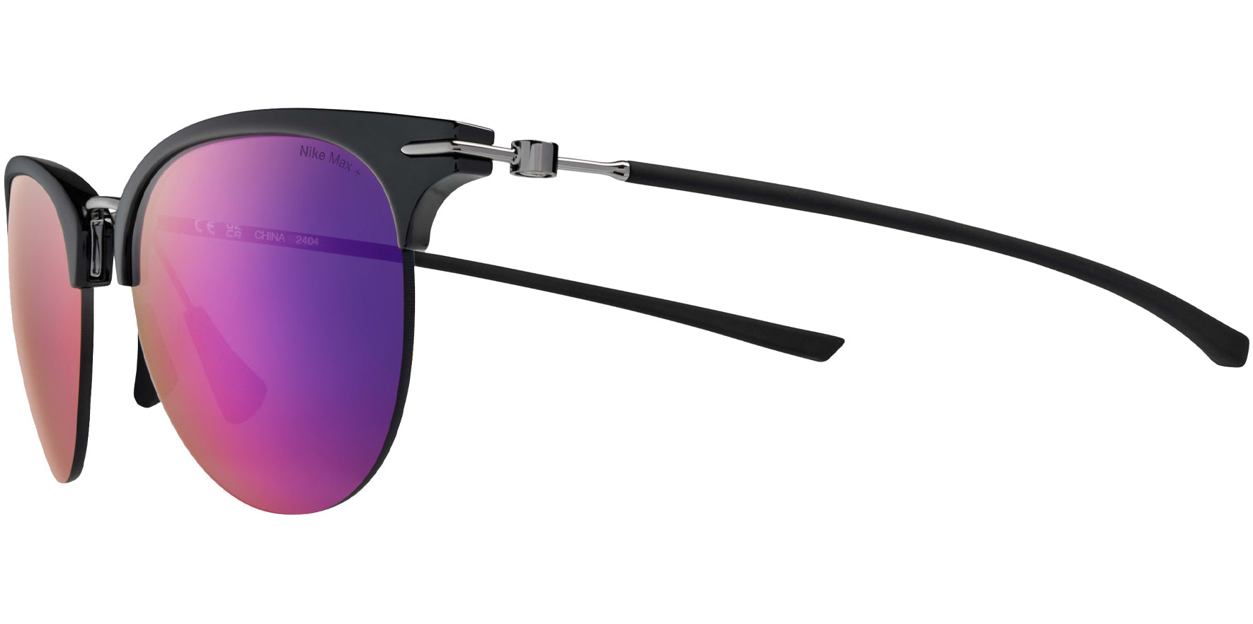 Nike Divot Semi-Rimless Browline Oval w/ Slim Temples