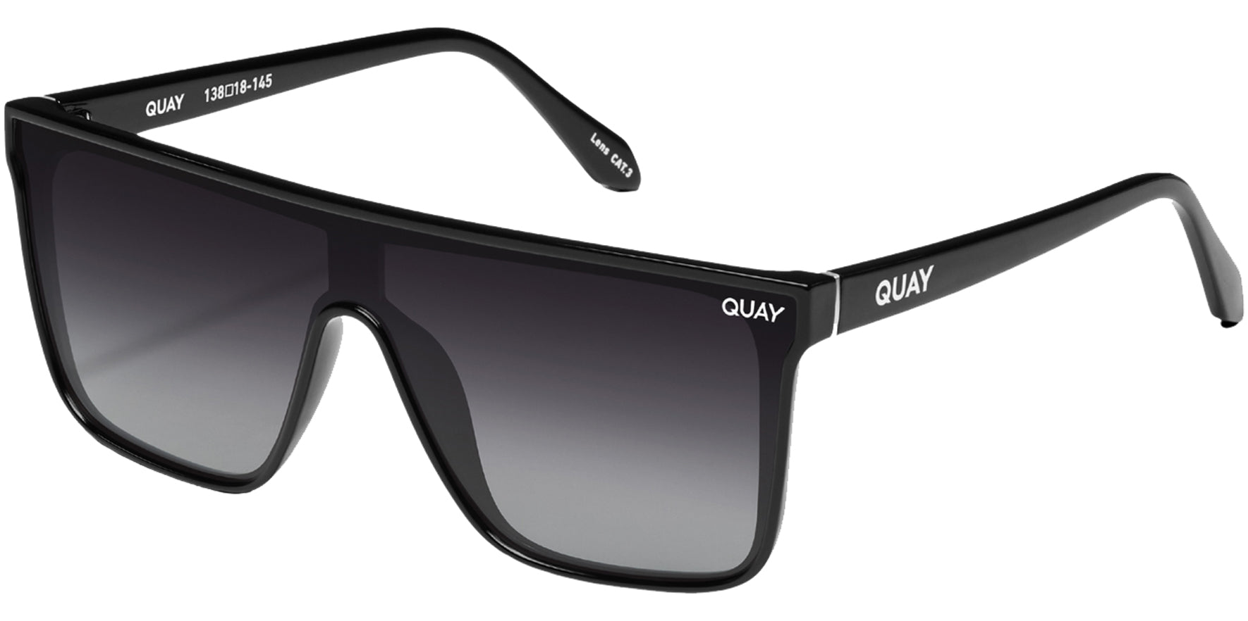 Quay Polarized Nightfall Flat-Top Square w/ Gradient Lens